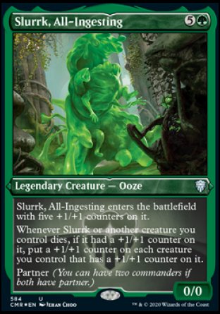 (584/361) Magic The Gathering Commander Legends: Extras Single: Slurrk, All-Ingesting  Uncommon