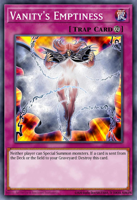 (246) YuGiOh TCG RA03: Quarter Century Bonanza Single: Vanity's Emptiness (V.1 - Platinum Secret Rare)  Platinum Secret Rare