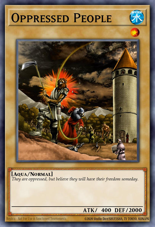 (002) YuGiOh TCG MFC: Magician's Force Single: Oppressed People  Common