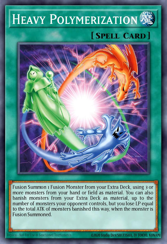 (150) YuGiOh TCG MP24: 25th Anniversary Tin: Dueling Mirrors Single: Heavy Polymerization  Secret Rare