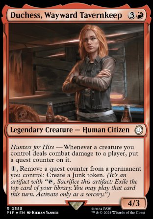 (585) Magic The Gathering Universes Beyond: Fallout: Extras Single: Duchess, Wayward Tavernkeep (V.2)  Rare