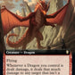 (585) Magic The Gathering Commander Legends: Battle for Baldur's Gate: Extras Single: Wrathful Red Dragon  Rare