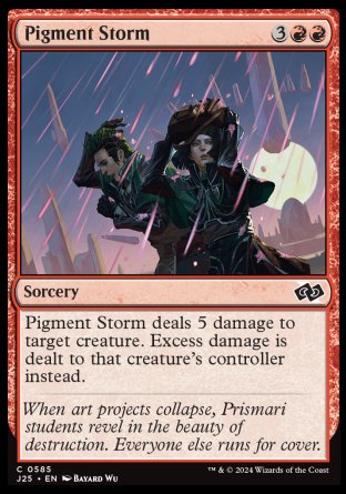 (585) Magic The Gathering Foundations Jumpstart Single: Pigment Storm  Common