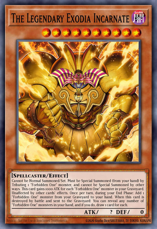 (051) YuGiOh TCG BLTR: Battles of Legend: Terminal Revenge Single: The Legendary Exodia Incarnate (V.2 - Quarter Century Secret Rare)  Quarter Century Secret Rare