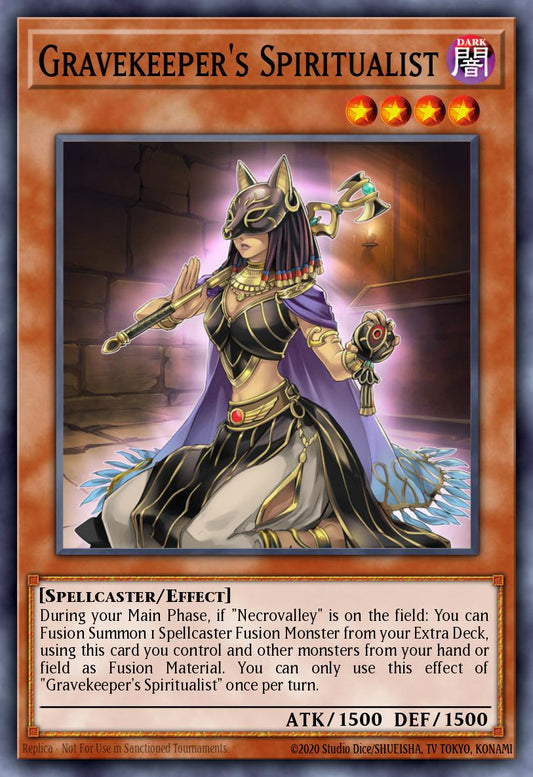 (164) YuGiOh TCG MP19: 2019 Gold Sarcophagus Tin Mega Pack Single: Gravekeeper's Spiritualist  Common