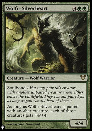(206) Magic The Gathering The List Single: Wolfir Silverheart  Rare