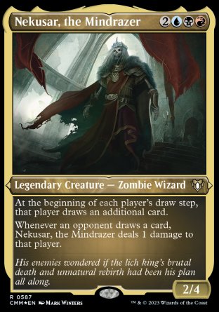 (587) Magic The Gathering Commander Masters: Extras Single: Nekusar, the Mindrazer  Rare