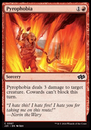 (587) Magic The Gathering Foundations Jumpstart Single: Pyrophobia  Common