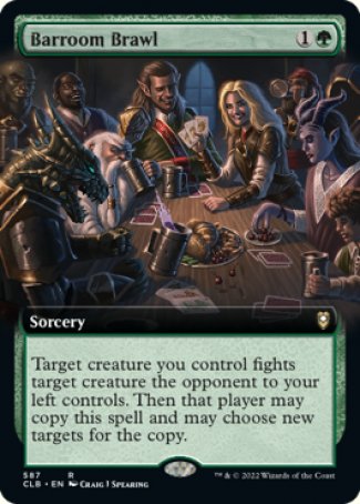 (587) Magic The Gathering Commander Legends: Battle for Baldur's Gate: Extras Single: Barroom Brawl  Rare