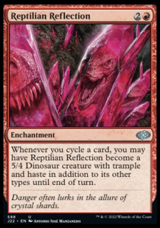 (588) Magic The Gathering Jumpstart 2022 Single: Reptilian Reflection  Uncommon