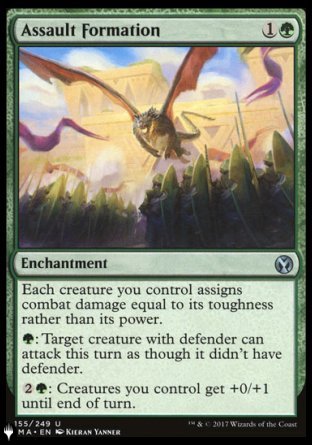 (155) Magic The Gathering The List Single: Assault Formation  Uncommon