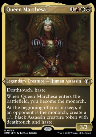 (588) Magic The Gathering Commander Masters: Extras Single: Queen Marchesa  Rare