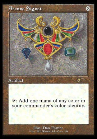 (589) Magic The Gathering Secret Lair Drop Series Single: Arcane Signet (V.2)  Rare