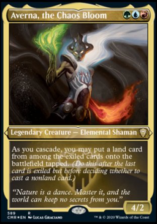 (589/361) Magic The Gathering Commander Legends: Extras Single: Averna, the Chaos Bloom  Rare