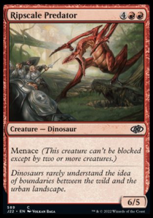 (589) Magic The Gathering Jumpstart 2022 Single: Ripscale Predator  Common