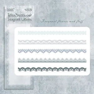 Vintage Lace Stickers: Blossoming Fragrance