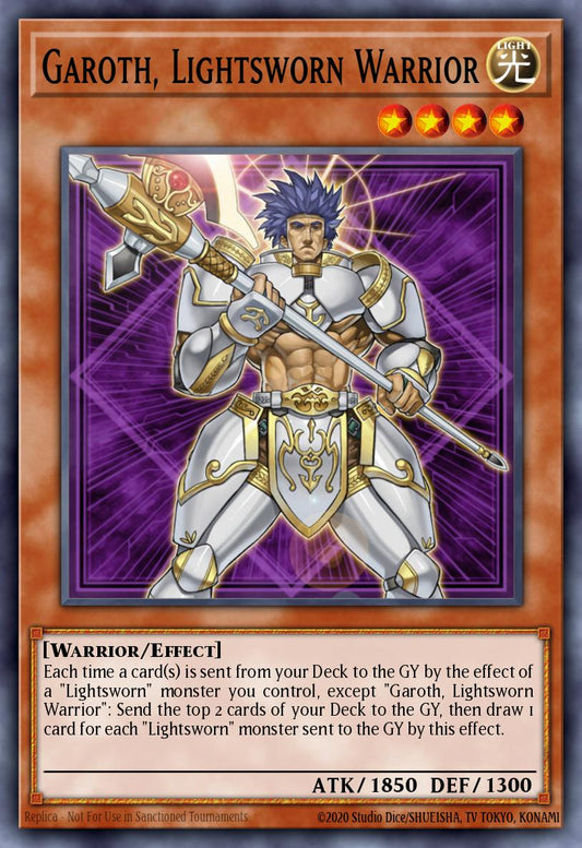 (020) YuGiOh TCG LODT: Light of Destruction Single: Garoth, Lightsworn Warrior (V.2 - Common)  Common