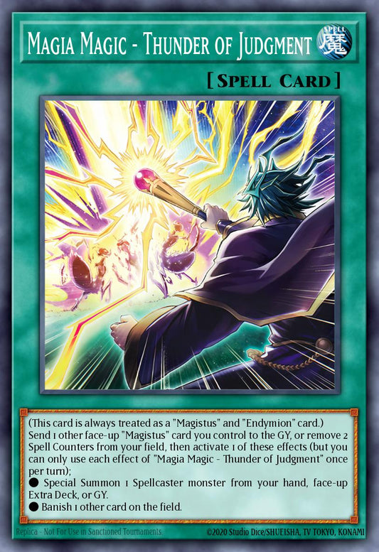 (047) YuGiOh TCG BLMM: Battles of Legend: Monster Mayhem Single: Magia Magic - Thunder of Judgment  Ultra Rare