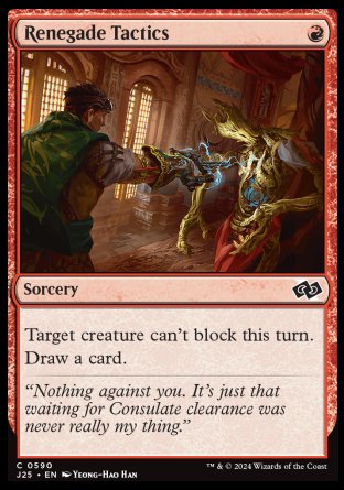 (590) Magic The Gathering Foundations Jumpstart Single: Renegade Tactics  Common