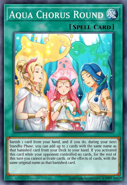 (378) YuGiOh TCG MP24: 25th Anniversary Tin: Dueling Mirrors Single: Aqua Chorus Round  Common
