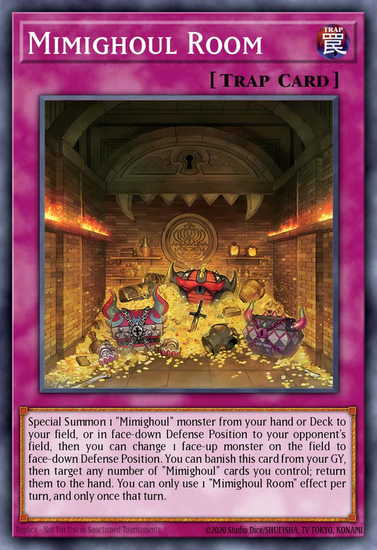 (096) YuGiOh TCG INFO: The Infinite Forbidden Single: Mimighoul Room  Super Rare