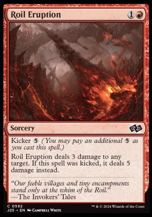 (592) Magic The Gathering Foundations Jumpstart Single: Roil Eruption  Common