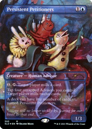 (593) Magic The Gathering Secret Lair Drop Series Single: Persistent Petitioners (V.4)  Rare