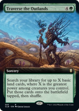 (593) Magic The Gathering Commander Legends: Battle for Baldur's Gate: Extras Single: Traverse the Outlands  Rare
