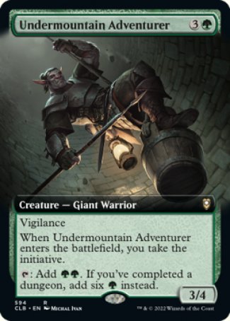 (594) Magic The Gathering Commander Legends: Battle for Baldur's Gate: Extras Single: Undermountain Adventurer Holo Rare