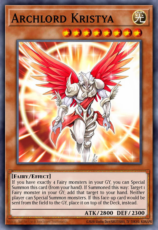 (096) YuGiOh TCG SOVR: Stardust Overdrive Single: Archlord Kristya  Secret Rare
