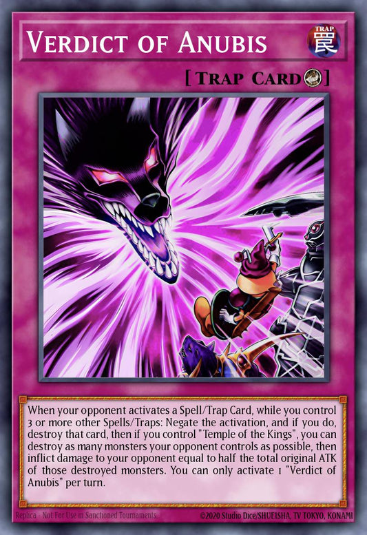 (009) YuGiOh TCG MZTM: Maze of the Master Single: Verdict of Anubis  Ultra Rare