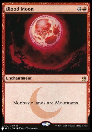 (122) Magic The Gathering The List Single: Blood Moon  Rare