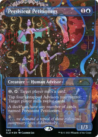 (595) Magic The Gathering Secret Lair Drop Series Single: Persistent Petitioners (V.5) Holo Rare