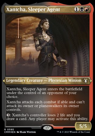 (595) Magic The Gathering Commander Masters: Extras Single: Xantcha, Sleeper Agent  Rare