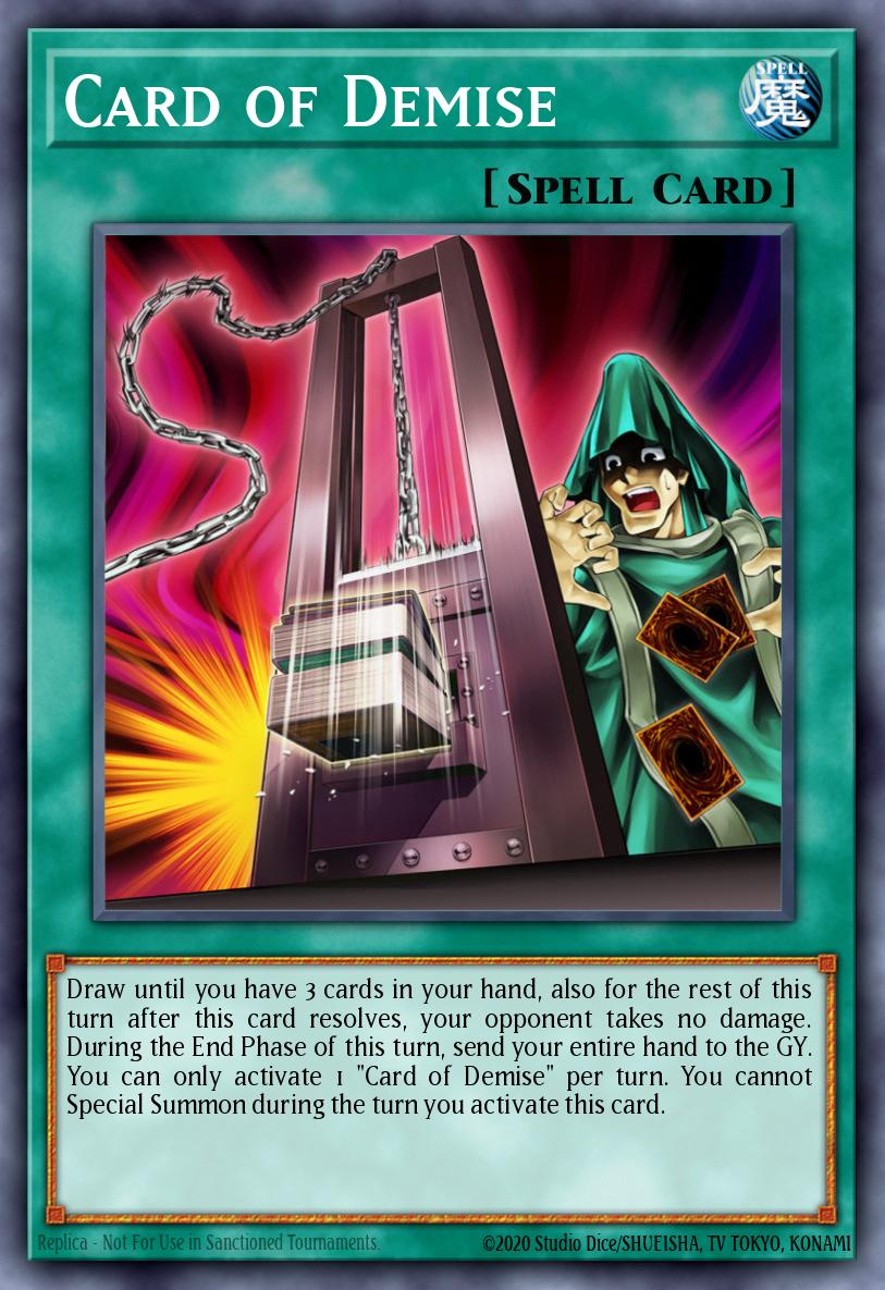 (265) YuGiOh TCG RA03: Quarter Century Bonanza Single: Card of Demise (V.2 - Quarter Century Secret Rare)  Quarter Century Secret Rare