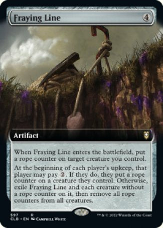(597) Magic The Gathering Commander Legends: Battle for Baldur's Gate: Extras Single: Fraying Line Holo Rare