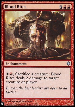 (101) Magic The Gathering The List Single: Blood Rites  Uncommon