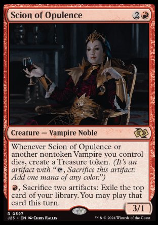 (597) Magic The Gathering Foundations Jumpstart Single: Scion of Opulence  Rare