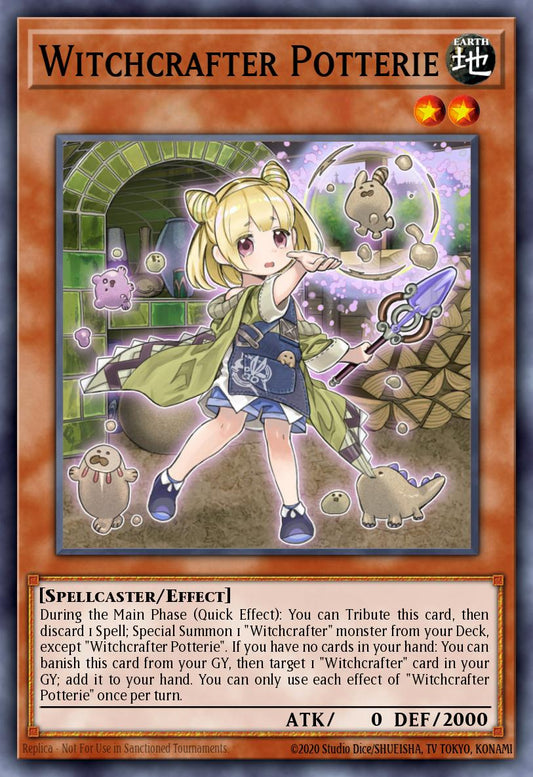 (219) YuGiOh TCG MP20: 2020 Tin of Lost Memories Mega Pack Single: Witchcrafter Potterie  Ultra Rare