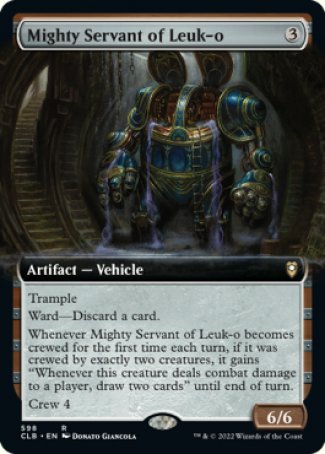 (598) Magic The Gathering Commander Legends: Battle for Baldur's Gate: Extras Single: Mighty Servant of Leuk-o  Rare