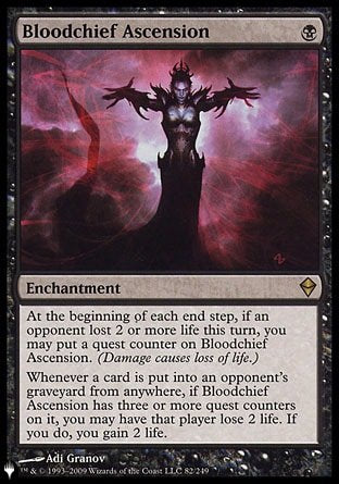 (082) Magic The Gathering The List Single: Bloodchief Ascension  Rare