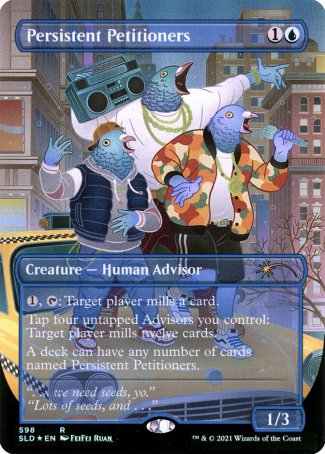 (598) Magic The Gathering Secret Lair Drop Series Single: Persistent Petitioners (V.3)  Rare