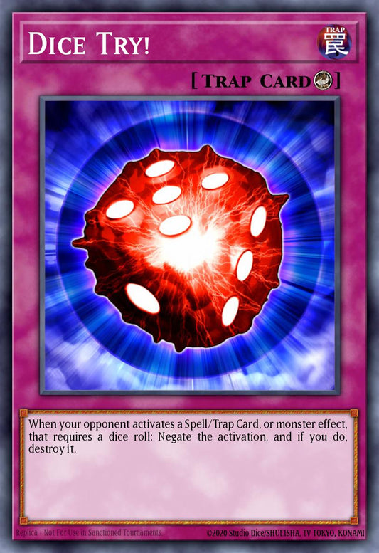(080) YuGiOh TCG LODT: Light of Destruction Single: Dice Try! (V.1 - Common)  Common