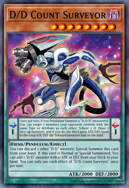 (041) YuGiOh TCG BLMM: Battles of Legend: Monster Mayhem Single: D/D Count Surveyor  Secret Rare