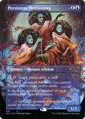(599) Magic The Gathering Secret Lair Drop Series Single: Persistent Petitioners (V.6)  Rare
