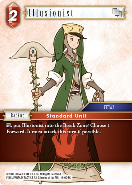 (005) Final Fantasy TCG Opus VI Single: Illusionist (6-005) Holo Common