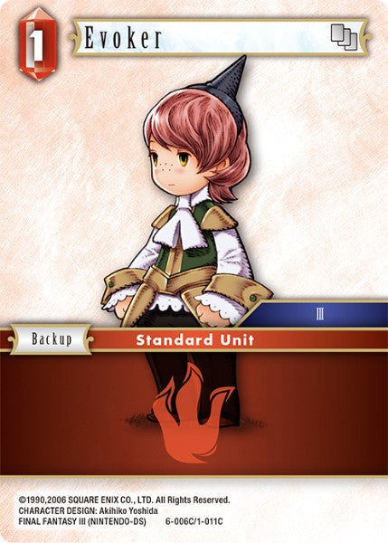 (006) Final Fantasy TCG Opus VI Single: Evoker (1-011)  Common