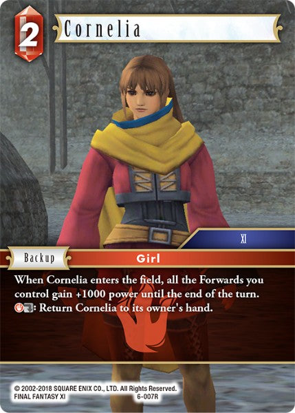 (007) Final Fantasy TCG Opus VI Single: Cornelia (6-007) Holo Rare