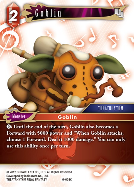 (008) Final Fantasy TCG Opus VI Single: Goblin (6-008) Holo Common