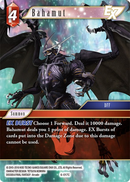 (017) Final Fantasy TCG Opus VI Single: Bahamut (6-017)  Common
